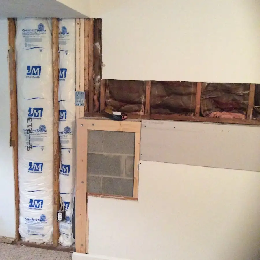 Wall insulation replacement during Contents Cleaning & Restoration in Five Forks